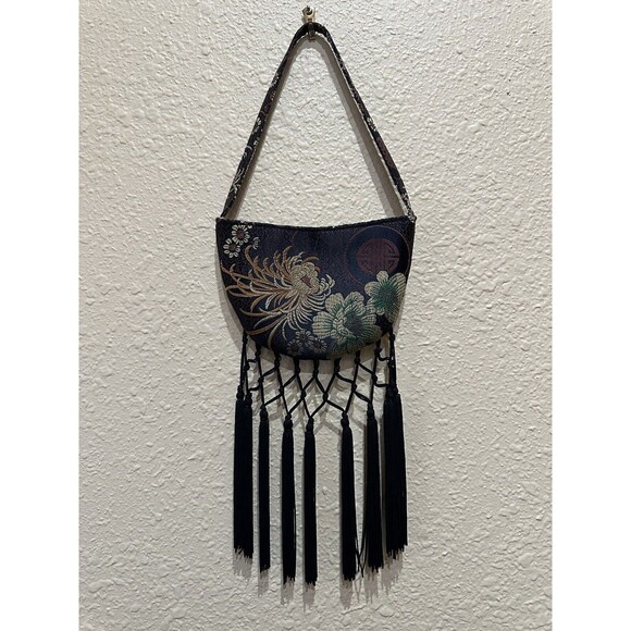 Vintage Chinese Brocade/Fringe Evening Bag Circa 60’s - Picture 7 of 7